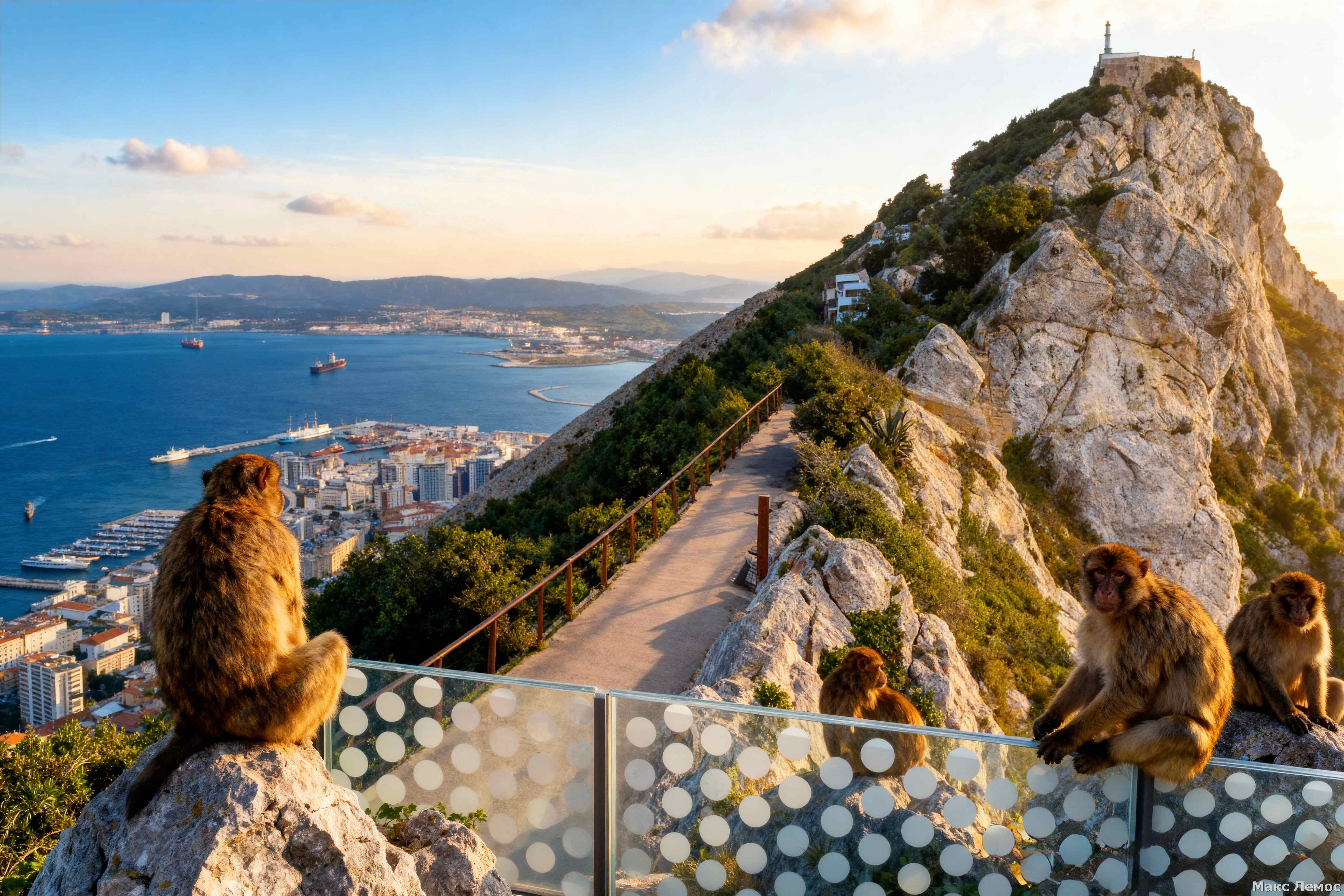 Верхняя смотровая площадка Скалы с макаками и панорамой
