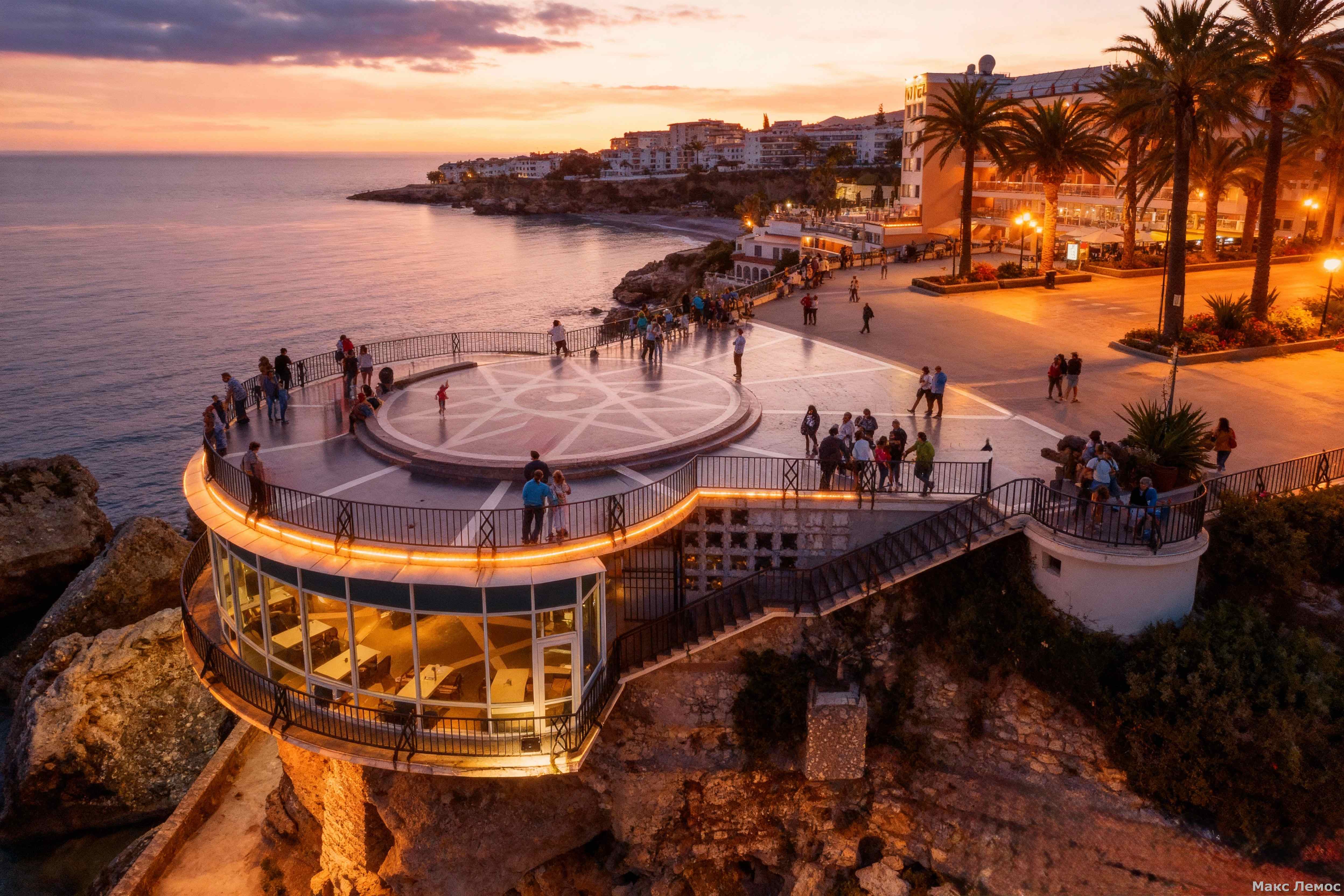 Малага на закате