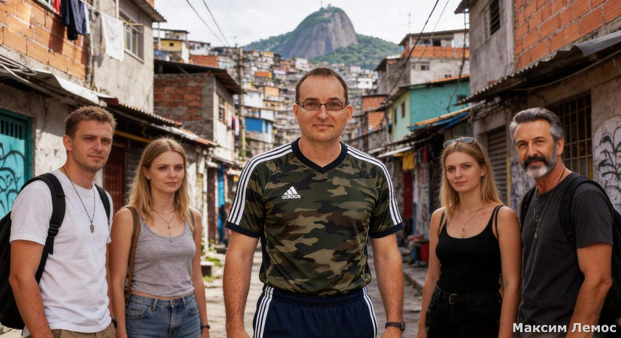 Город с вида на закате